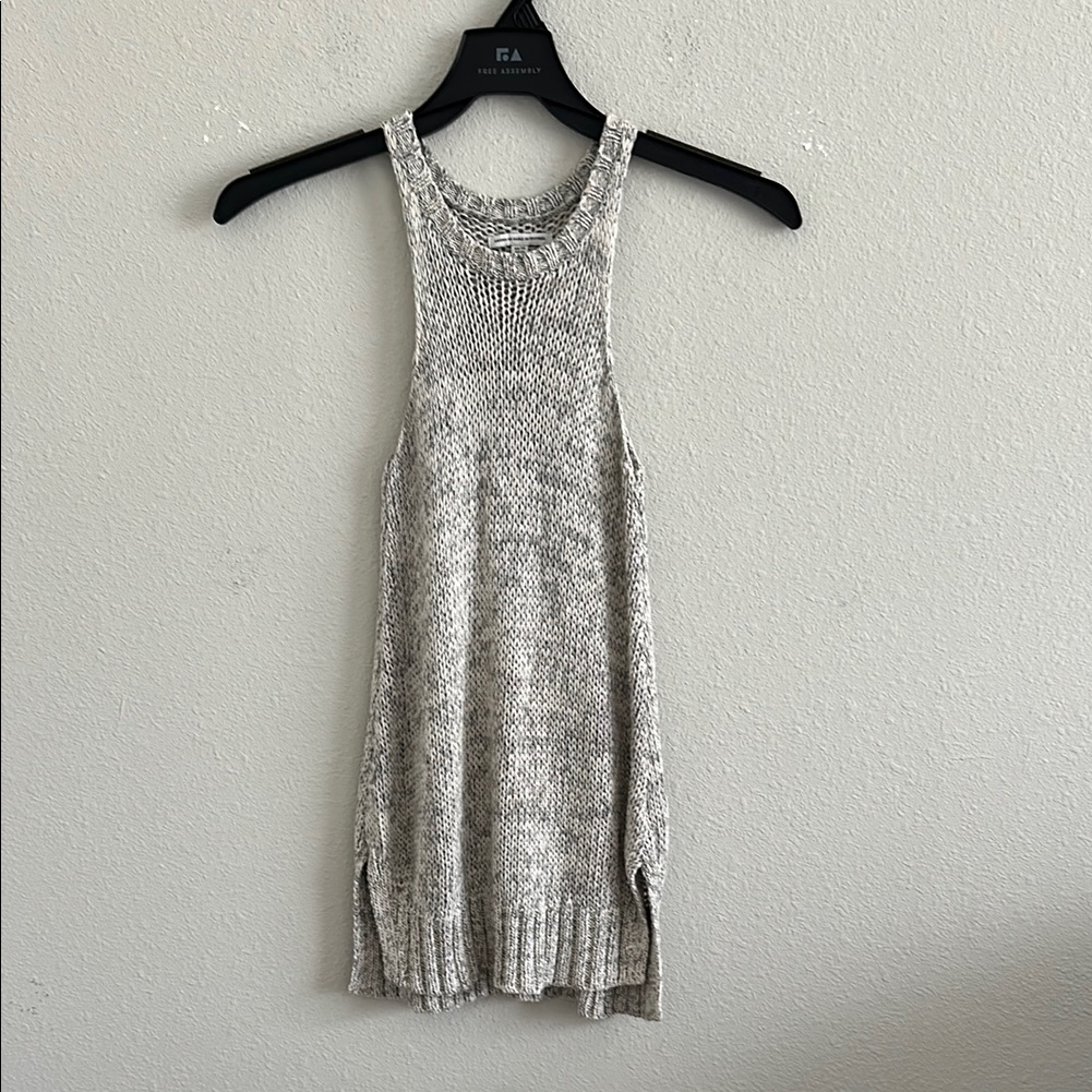 American Eagle Outfitters Gray Knit Sleeveless Top Xs